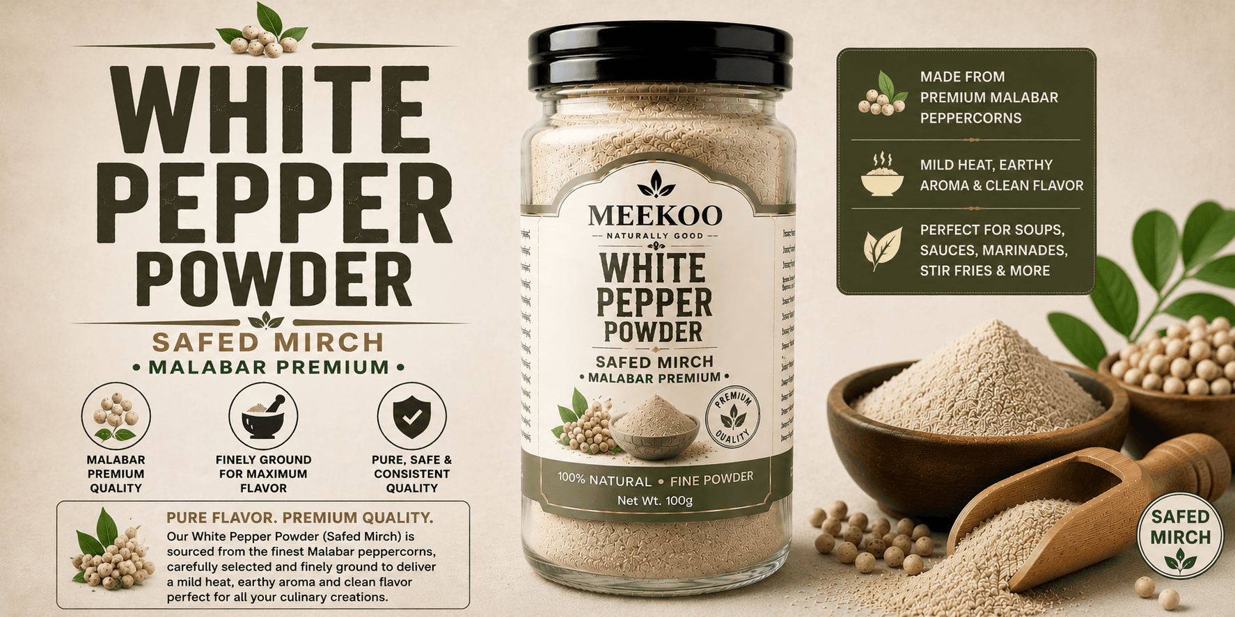 White Pepper Powder